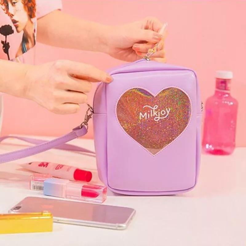 Semi-Transparent Hearty Shoulder Bags - Y2K Summer, 90s Grunge, Retro, Pastel Goth, Y2K Popstar