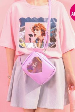Semi-Transparent Hearty Shoulder Bags - Y2K Summer, 90s Grunge, Retro, Pastel Goth, Y2K Popstar