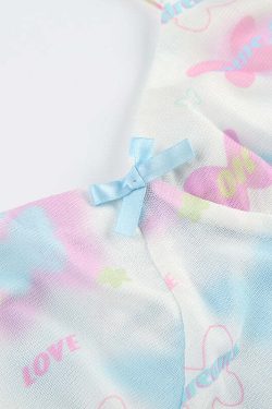 Seren Butterfly Print Tank Top - Y2K Summer, 90s Grunge, Retro Style, Y2K Party & Club Outfits