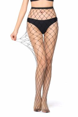 Sexy Black Fishnet Stockings (4 Pieces) - Y2K Grunge, 90s Retro, Gothic, Club & Party Outfits
