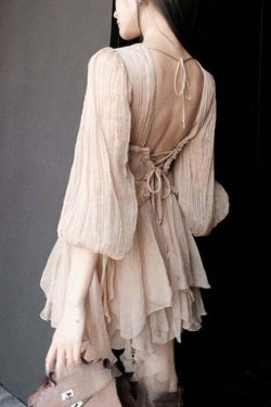 Sexy Pink Ruffled Lace-Up Chiffon Mid Dress - Y2K Summer, 90s Grunge, Retro Party Outfit