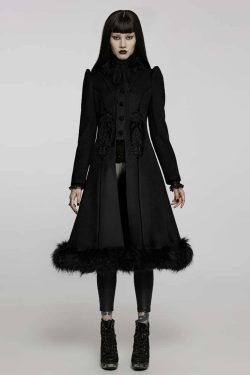 Shadow Queen Coat - Y2K Grunge & 90s Fashion, Retro Goth, Perfect for Y2K Summer & Party Outfits