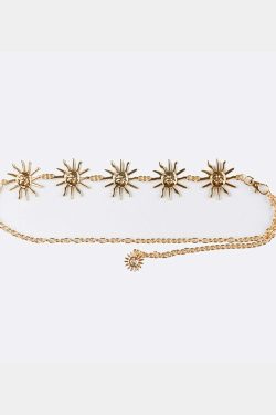 Shae Sun Metal Chain Belt - Y2K Grunge, 90s Fashion, Retro Style, Gothic Y2K, Y2K Party