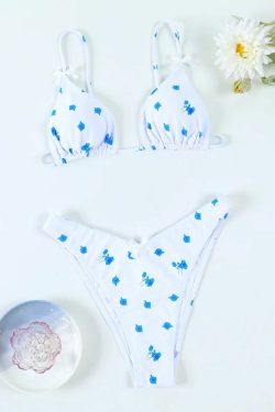 Shaina Triangle Bikini Set - Y2K Summer, 90s Grunge, Retro Beach, Pastel Goth, Y2K Party Outfit