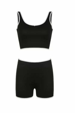 Sherry Two Piece Shorts Set - Y2K Summer Grunge Outfit, 90s Fashion, Retro Style