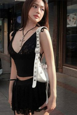 Shevy Y2K Skirt Set - 90s Grunge Summer Outfit, Retro Y2K Fashion, Pastel Goth, Y2K