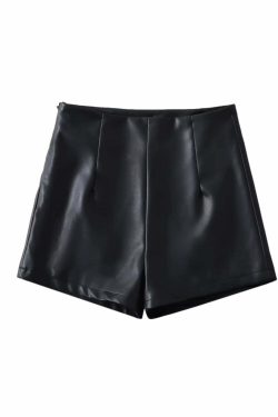 Siena Faux Leather Shorts - Y2K Summer, 90s Grunge, Retro Style, Y2K Party & Club Outfits