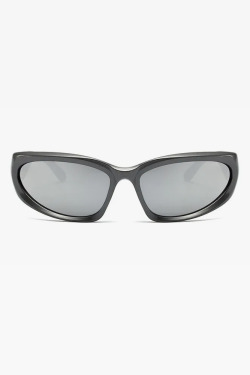 Silver Y2K Sunglasses - Retro 90s Grunge, Y2K Party, Club, and Summer Outfits Accessory