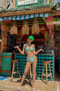 Slvia Three Piece Bikini Set - Y2K Summer Grunge, 90s Retro, Pastel Goth, Y2K Party Outfit