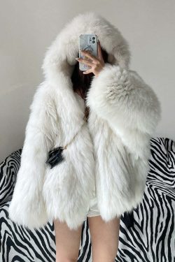 Soft Girl Y2K Faux Fur Jacket - Retro 90s Grunge, Pastel Goth, Summer Y2K Outfits
