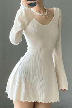 Soft Girl Y2K Flared A-line Dress - 90s Grunge, Retro Summer, Pastel Goth, Party Outfit