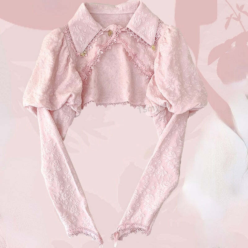 Soft Pink Sweet Lolita Skirt Set - Y2K Summer, 90s Grunge, Retro Pastel Goth, Y2K Party Outfit