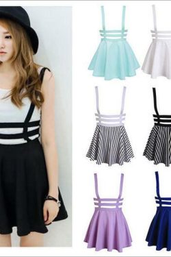Soft Purple Suspender Skirt - Y2K Summer Outfit, 90s Grunge Fashion, Retro Style, Pastel Goth
