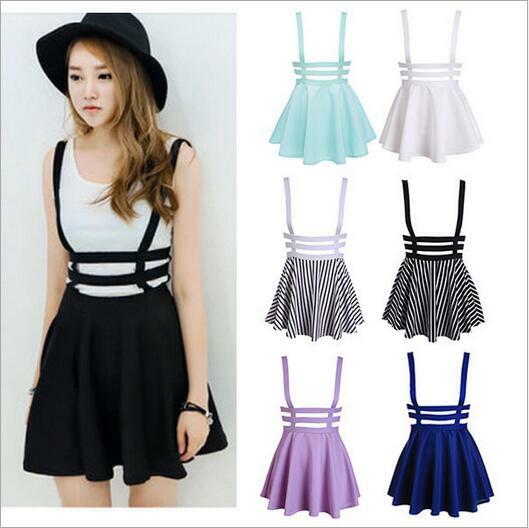 Soft Purple Suspender Skirt - Y2K Summer Outfit, 90s Grunge Fashion, Retro Style, Pastel Goth