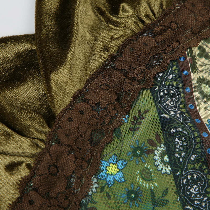 Soraya Patchwork Top - Y2K Summer Grunge, 90s Retro, Pastel Goth, Y2K Club & Party Outfits