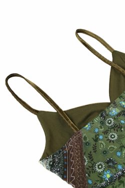 Soraya Patchwork Top - Y2K Summer Grunge, 90s Retro, Pastel Goth, Y2K Club & Party Outfits