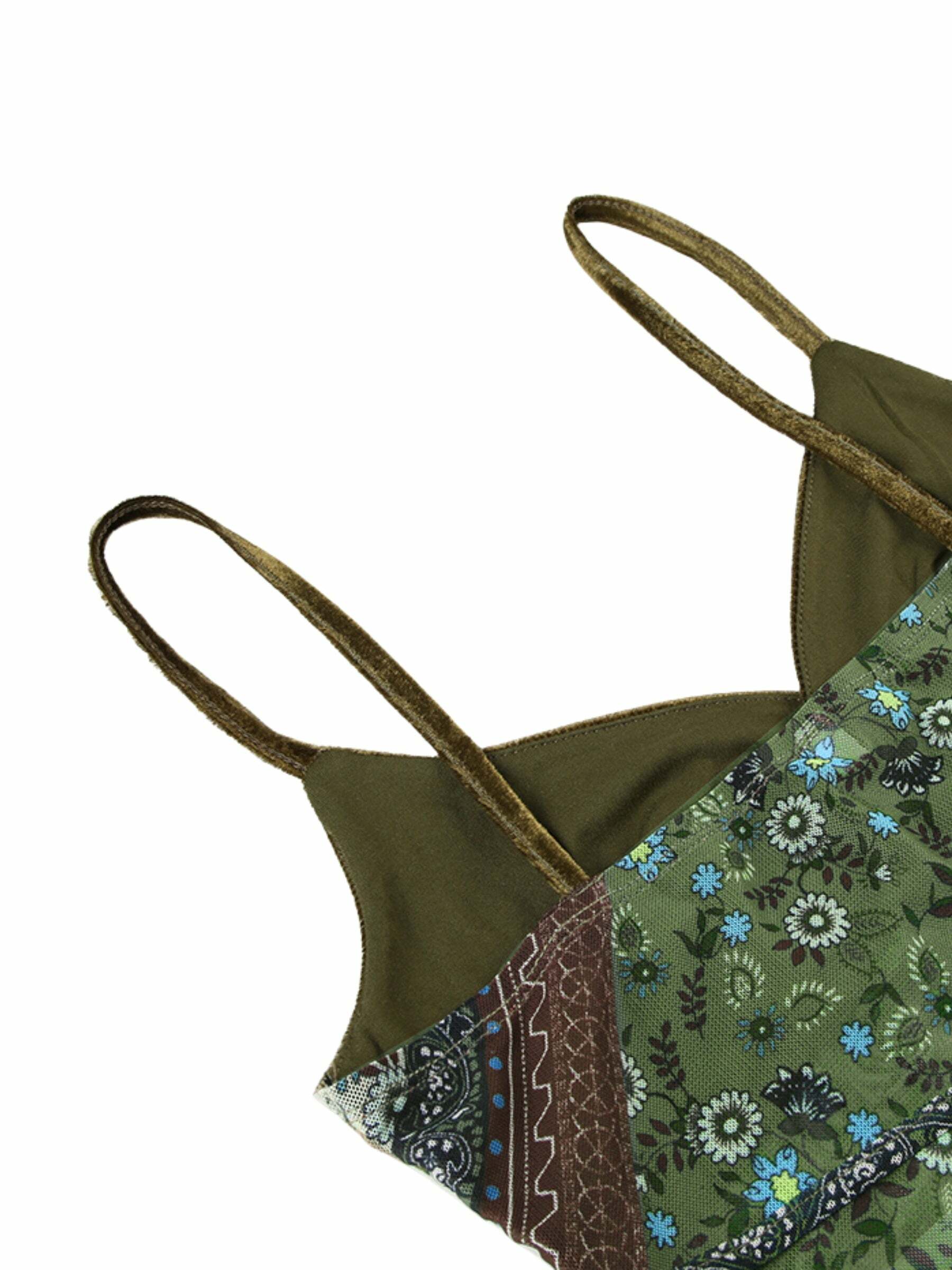 Soraya Patchwork Top - Y2K Summer Grunge, 90s Retro, Pastel Goth, Y2K Club & Party Outfits