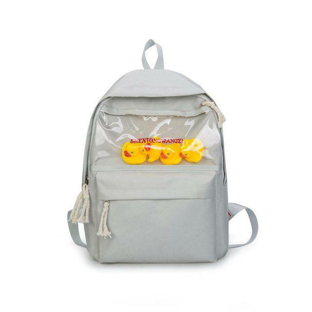 Sourpuff Duck Backpacks - Y2K Summer & 90s Grunge Fashion, Retro Style, Pastel Goth, Y2K