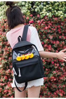 Sourpuff Duck Backpacks - Y2K Summer & 90s Grunge Fashion, Retro Style, Pastel Goth, Y2K