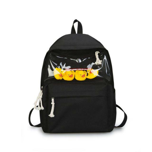 Sourpuff Duck Backpacks - Y2K Summer & 90s Grunge Fashion, Retro Style, Pastel Goth, Y2K