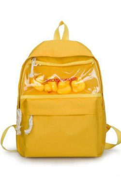 Sourpuff Duck Backpacks - Y2K Summer & 90s Grunge Fashion, Retro Style, Pastel Goth, Y2K