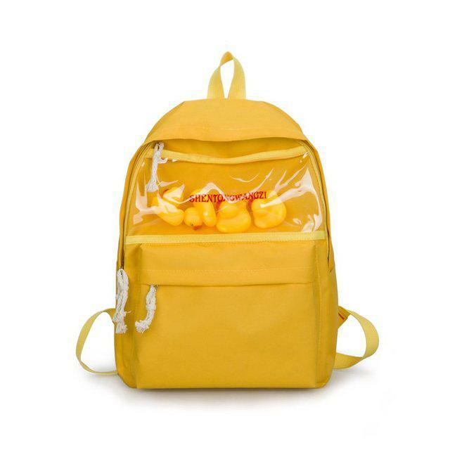 Sourpuff Duck Backpacks - Y2K Summer & 90s Grunge Fashion, Retro Style, Pastel Goth, Y2K