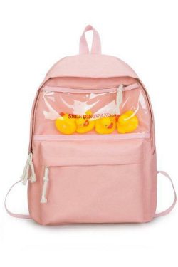 Sourpuff Duck Backpacks - Y2K Summer & 90s Grunge Fashion, Retro Style, Pastel Goth, Y2K