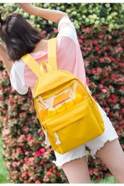 Sourpuff Duck Backpacks - Y2K Summer & 90s Grunge Fashion, Retro Style, Pastel Goth, Y2K