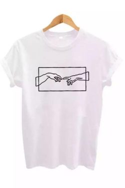Sourpuff Just Hold On T-Shirt - Y2K Summer Grunge, 90s Retro, Baby Tees, Y2K Pop