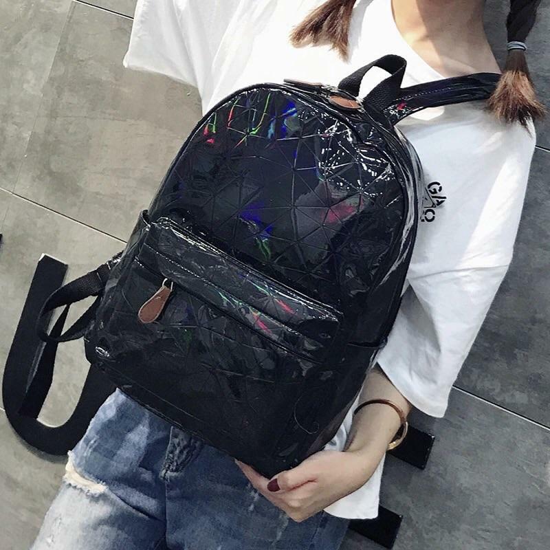 Sourpuff Laser Geometric Backpacks - Y2K Summer, 90s Grunge, Retro Style, Pastel Goth, Y2