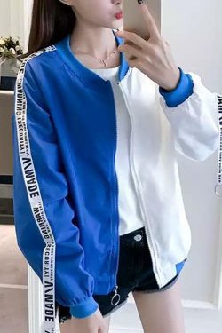 Sourpuff Y2K Korean-Style Windbreaker Jacket - 90s Grunge, Retro Summer, Pastel Goth Fashion