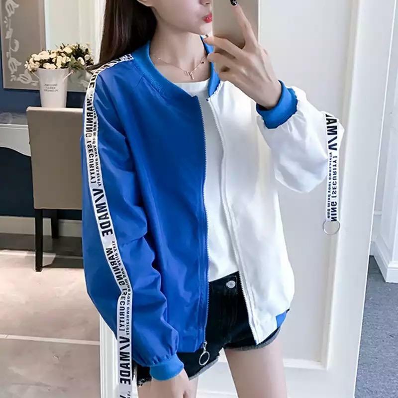 Sourpuff Y2K Korean-Style Windbreaker Jacket - 90s Grunge, Retro Summer, Pastel Goth Fashion