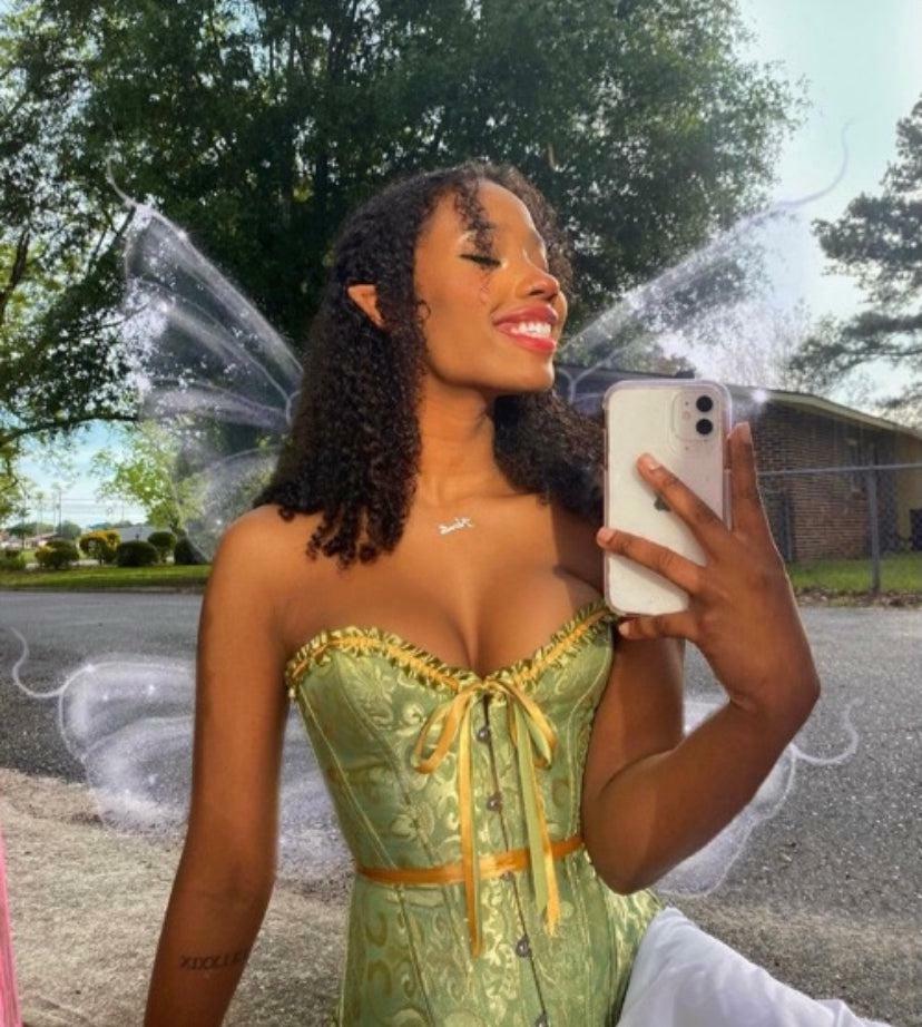 Spark Green Corset Top ? Y2K Summer Grunge Outfit | 90s Fashion | Retro Y2K Party Look