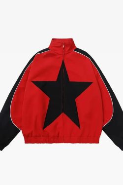 Star Jacket Y2K - Retro 90s Grunge, Summer Y2K Outfits, Popstar & Club Fashion, Gothic Y2K