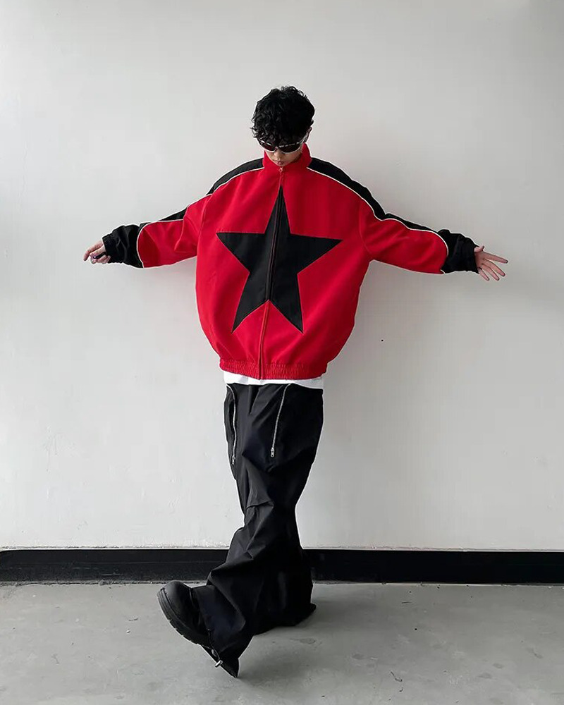 Star Jacket Y2K - Retro 90s Grunge, Summer Y2K Outfits, Popstar & Club Fashion, Gothic Y2K