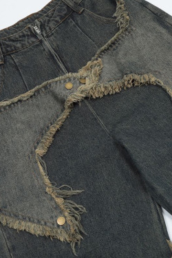 Star Jeans Y2K: Retro 90s Grunge Summer Outfit - Perfect for Y2K Parties, Clubbing, and Beach Days