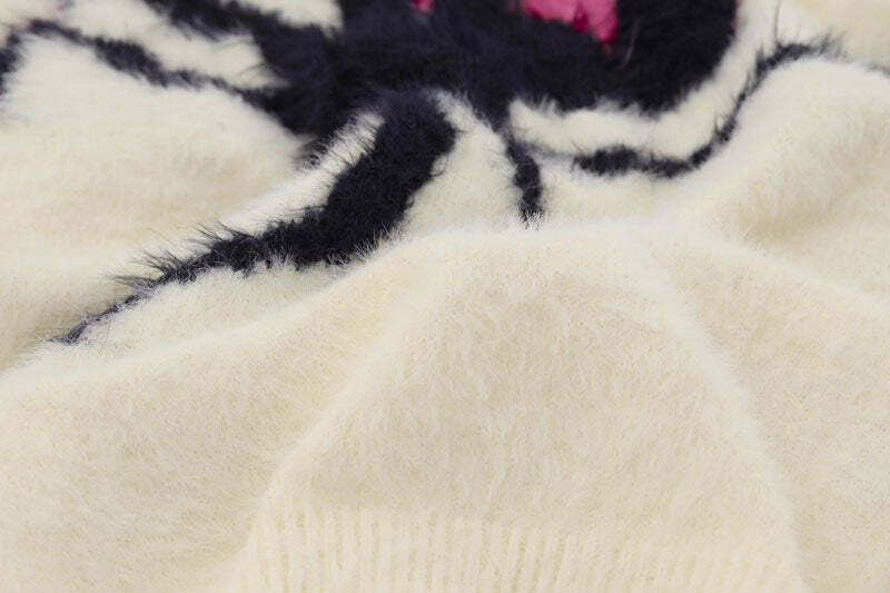 Star Venom Knit Sweater - Y2K Grunge, 90s Fashion, Retro Style, Pastel Goth, Y2K Summer Out