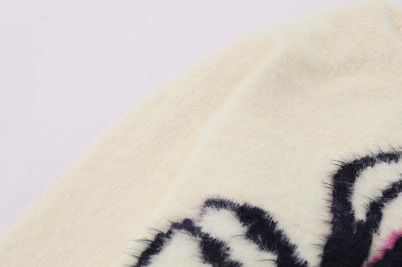 Star Venom Knit Sweater - Y2K Grunge, 90s Fashion, Retro Style, Pastel Goth, Y2K Summer Out