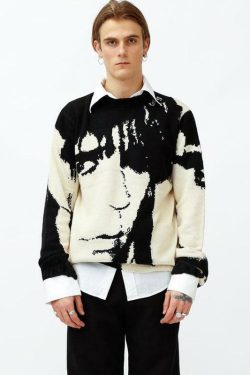 Starry Eyed Vintage Sweater - Y2K Summer, 90s Grunge, Retro 70s, Pastel Goth, Y2