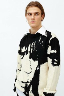 Starry Eyed Vintage Sweater - Y2K Summer, 90s Grunge, Retro 70s, Pastel Goth, Y2