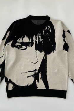 Starry Eyed Vintage Sweater - Y2K Summer, 90s Grunge, Retro 70s, Pastel Goth, Y2