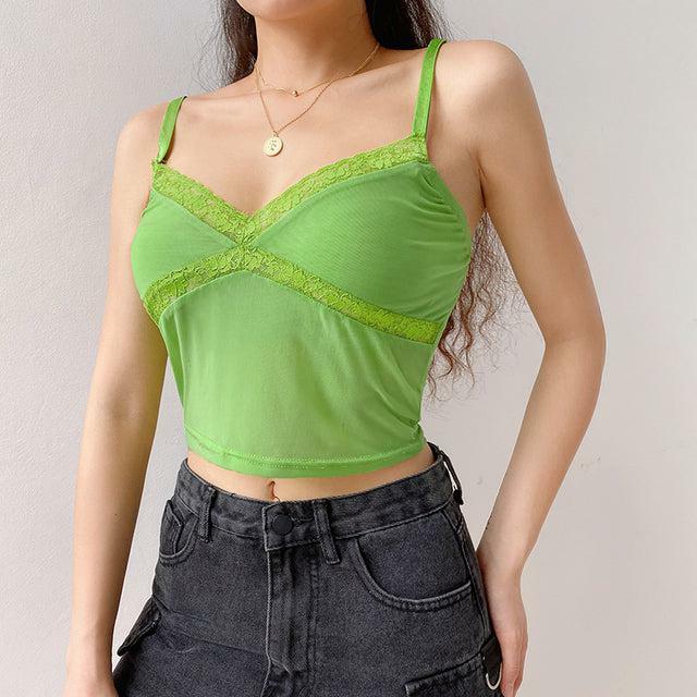 Strawberry Ruffled Crop Top - Y2K Summer, 90s Fashion, Grunge, Retro, Pastel Goth, Y2K