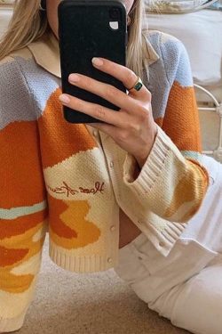 Sunny Vintage Cardigan - Y2K Summer & 90s Grunge Outfit, Retro Y2K Fashion for Women