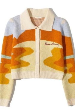 Sunny Vintage Cardigan - Y2K Summer & 90s Grunge Outfit, Retro Y2K Fashion for Women