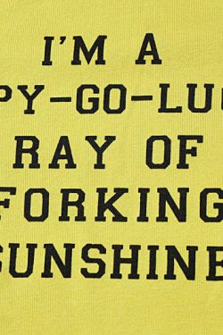 Sunshine Letter Print T-Shirt - Y2K Summer, 90s Grunge, Retro, Pastel Goth, Y2K Club Outfit