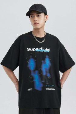 Superficial Tee - Y2K Summer Grunge, 90s Retro, Pastel Goth, Y2K Club & Party Outfits
