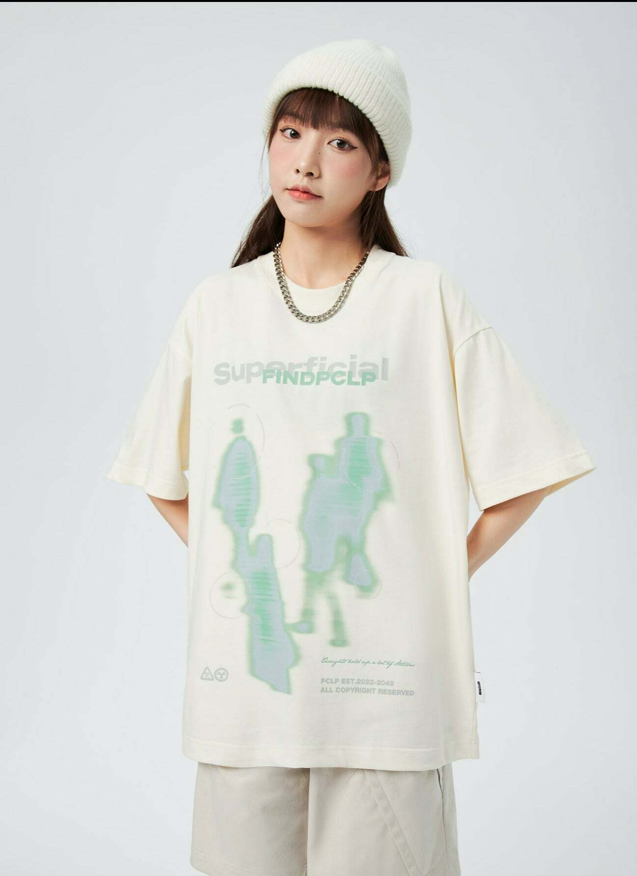 Superficial Tee - Y2K Summer Grunge, 90s Retro, Pastel Goth, Y2K Club & Party Outfits