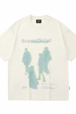 Superficial Tee - Y2K Summer Grunge, 90s Retro, Pastel Goth, Y2K Club & Party Outfits