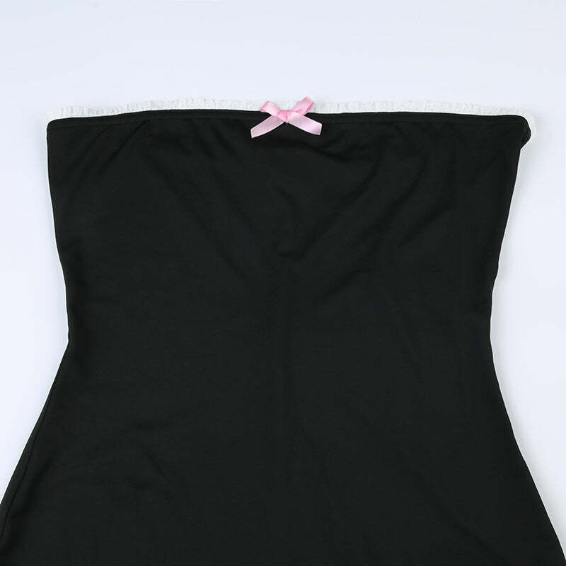Sury Strapless Romper - Y2K Summer Outfit, 90s Grunge Fashion, Retro Style, Y2K Party Look
