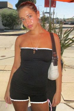 Sury Strapless Romper - Y2K Summer Outfit, 90s Grunge Fashion, Retro Style, Y2K Party Look